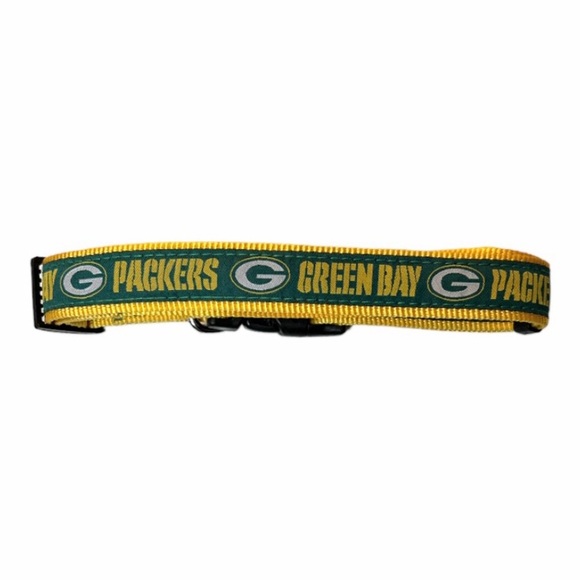 NFL Green Bay Packers Dog Collar - Heavy-Duty, Durable & Adjustable, Size Large - Picture 10 of 14